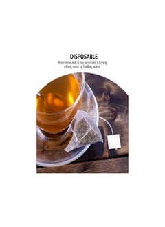 SYOSI Tea Filter Bags, 100Pcs Disposable Nylon Tea Infuser Bag Spice Filter Tea Strainer Bags With String, Empty Tea Bags for Loose Leaf Fruit Herbal Tea Bags, Spice Bags, Filter Bags (5.8 * 7.0cm)  - Image 4