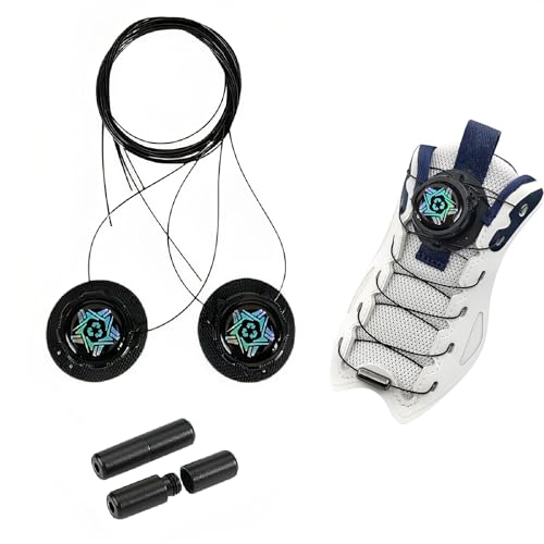 Gozaqe No Tie Shoe Laces,Smart Buckle Shoe Laces for Men,Rotatable and Adjustable for Tightness,Shoelaces Suitable for Sneakers,Sports Shoes,Casual Shoes,Hiking Shoes,Etc - Image 1