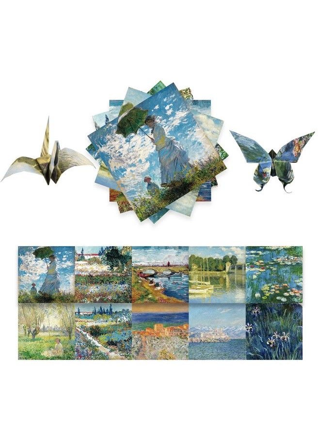 Qianshan Origami Paper Kit 50 Sheets 6 Inch Square Double Sided Color 10 Vivid Colors For Hand Crafts Origami Paper Arts Creativity.Monet  - Image 2