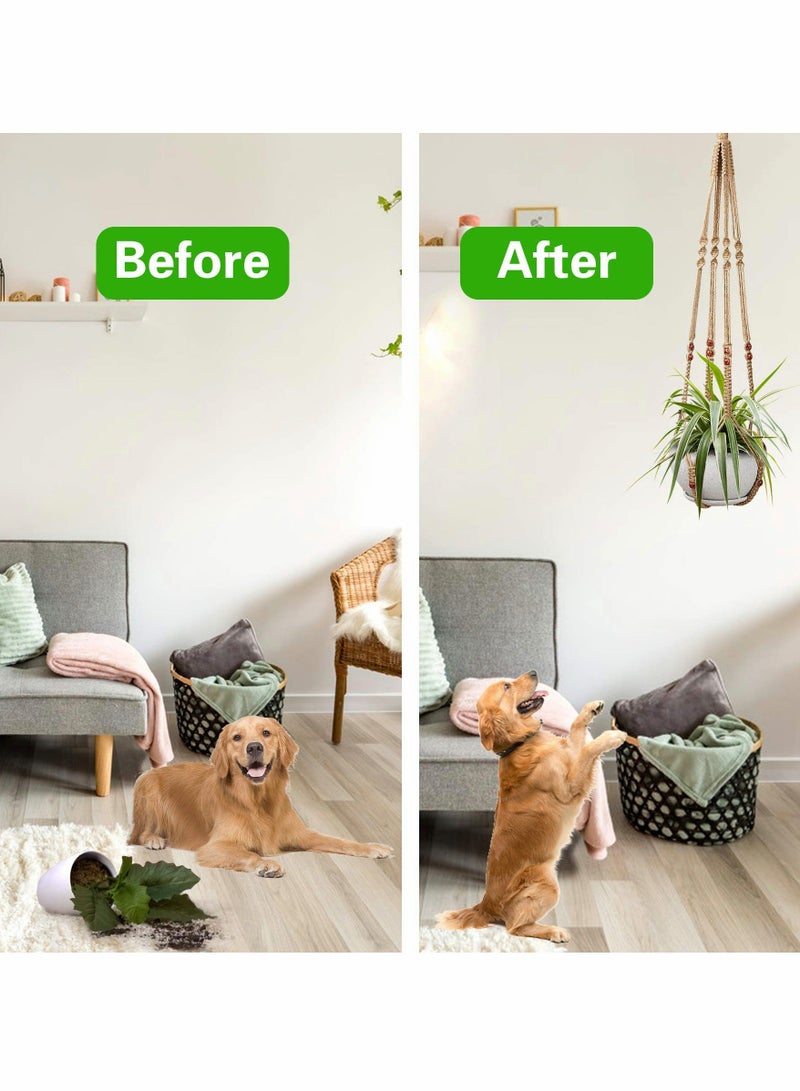 Plant Hangers Hanging Plant Holder for Indoor Outdoor Decor Macrame Hanging Planter Basket with 4 Hooks(35 Inch) 2 Pcs - Image 5