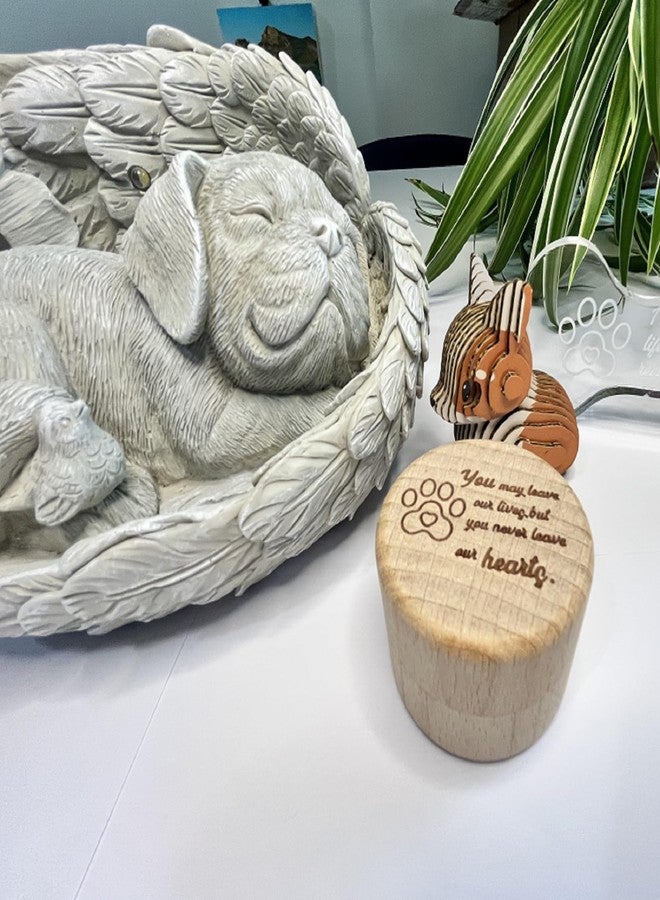 MODINITY Memorial Keepsake Dog Box, Wooden Pet Paw Urns Memorial Gifts for Loss of Dog, Hair Ashes Container Remembrance Pet Loss Sympathy Gifts - Image 4