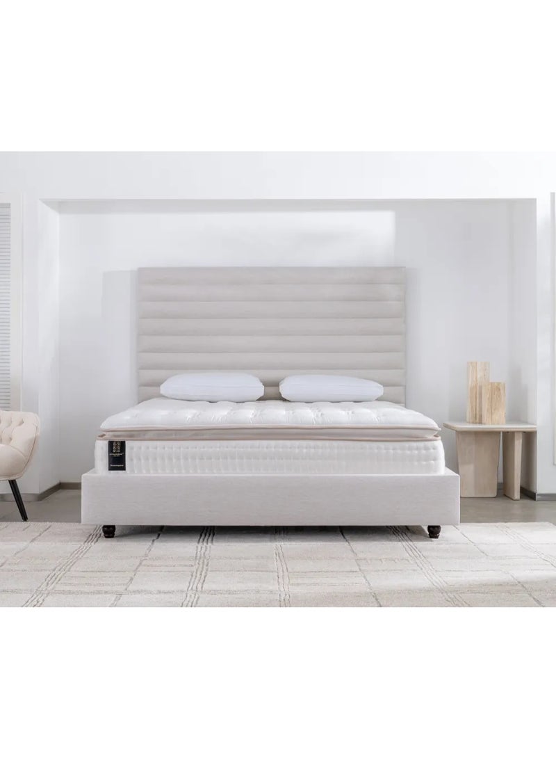 SAPSA BEDDING Grand Imperial Mattress Extra Firm Foam Support Zone Breathable Natural Ivory - Image 2