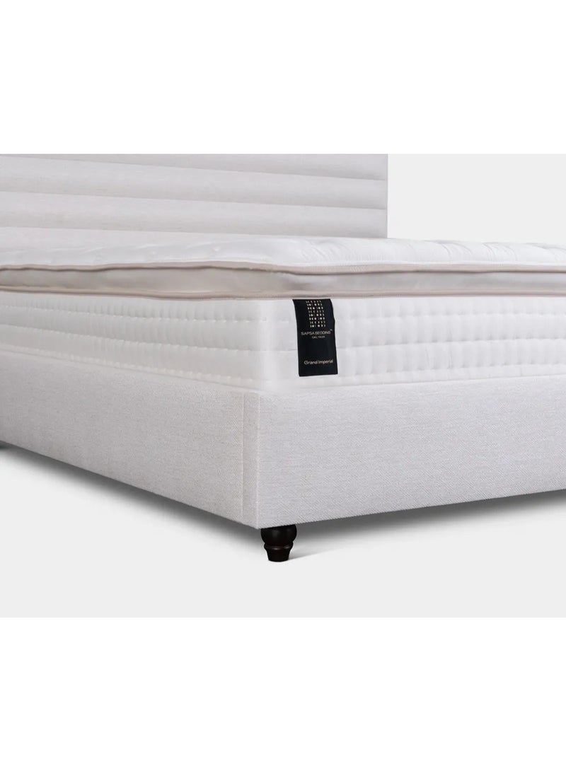 SAPSA BEDDING Grand Imperial Mattress Extra Firm Foam Support Zone Breathable Natural Ivory - Image 3