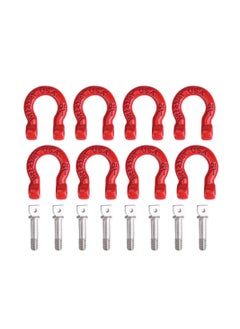 SYOSI RC Tow Hook, 8pcs Metal RC Trailer Buckle, Tow Shackle Lock Catch Crawler Accessories for RC Climbing Car, Fit for Axial Scx10, Cc01, D90, D110, Tf2 Rc Rock Climbing Car and So on  - Image 2