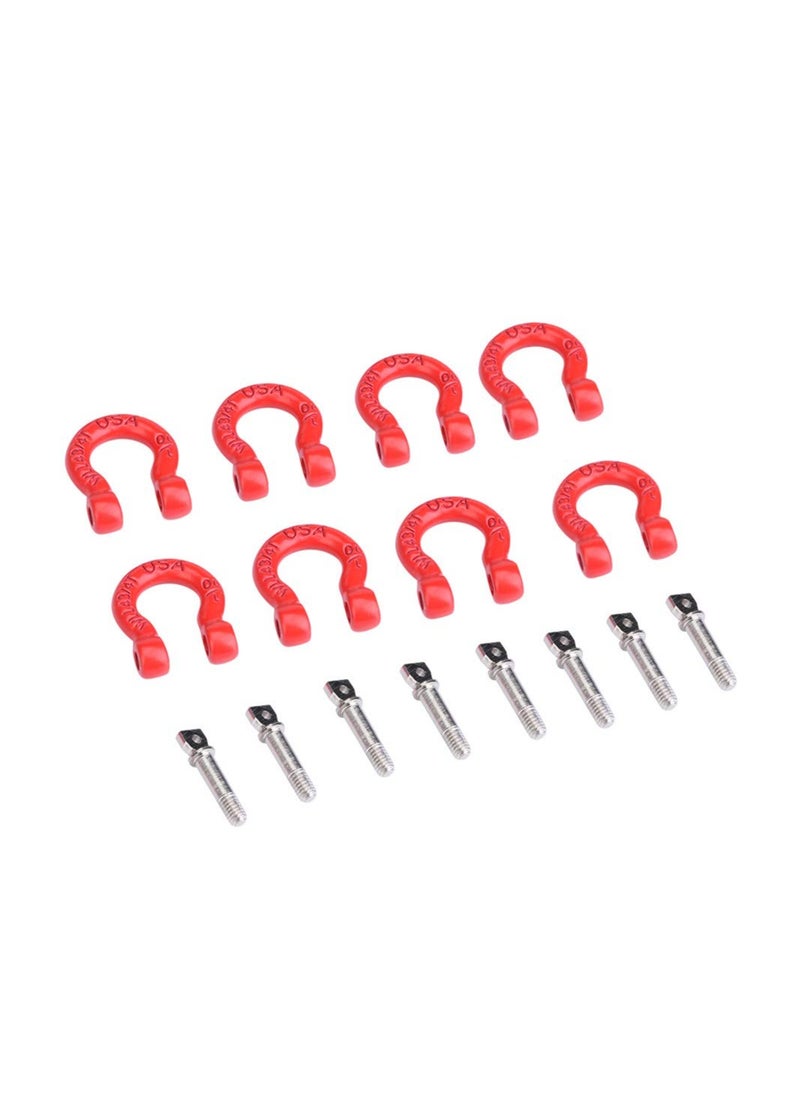 SYOSI RC Tow Hook, 8pcs Metal RC Trailer Buckle, Tow Shackle Lock Catch Crawler Accessories for RC Climbing Car, Fit for Axial Scx10, Cc01, D90, D110, Tf2 Rc Rock Climbing Car and So on  - Image 5