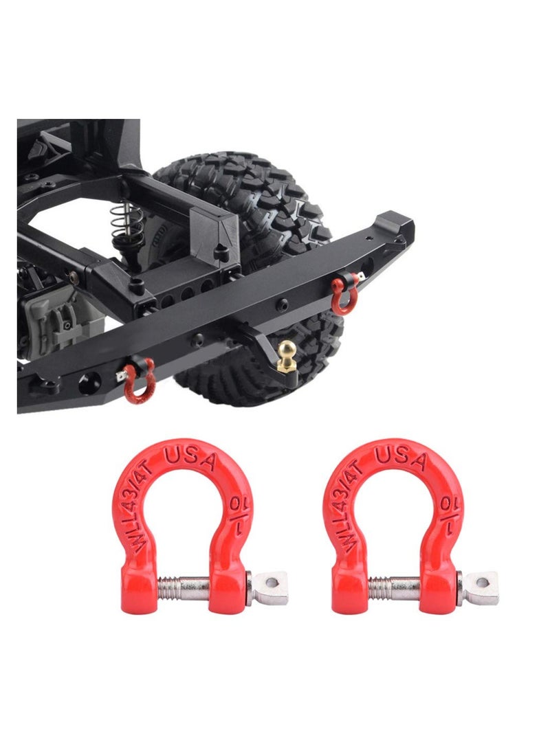 SYOSI RC Tow Hook, 8pcs Metal RC Trailer Buckle, Tow Shackle Lock Catch Crawler Accessories for RC Climbing Car, Fit for Axial Scx10, Cc01, D90, D110, Tf2 Rc Rock Climbing Car and So on  - Image 3