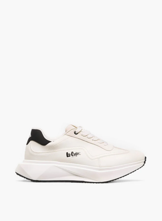 Lee Cooper Men's Solid Lace-Up Sneakers