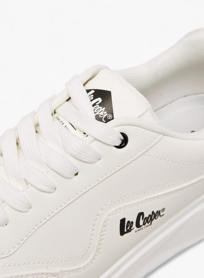 Lee Cooper Men's Solid Lace-Up Sneakers