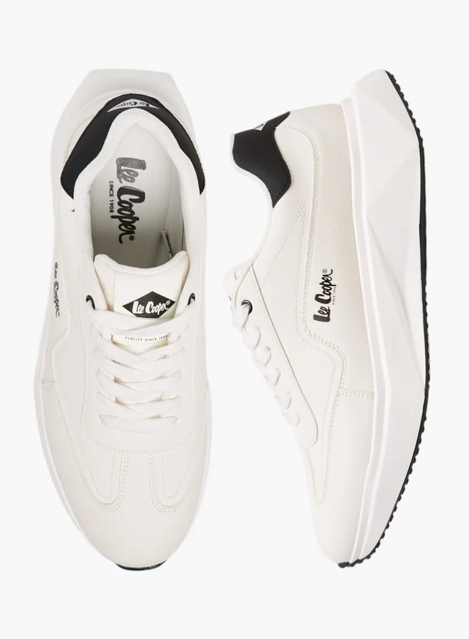 Lee Cooper Men's Solid Lace-Up Sneakers