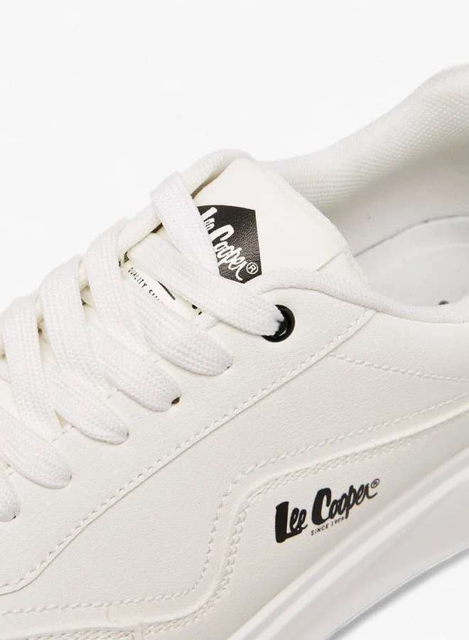 Lee Cooper  Men's Solid Lace-Up Sneakers  | Best Price UAE