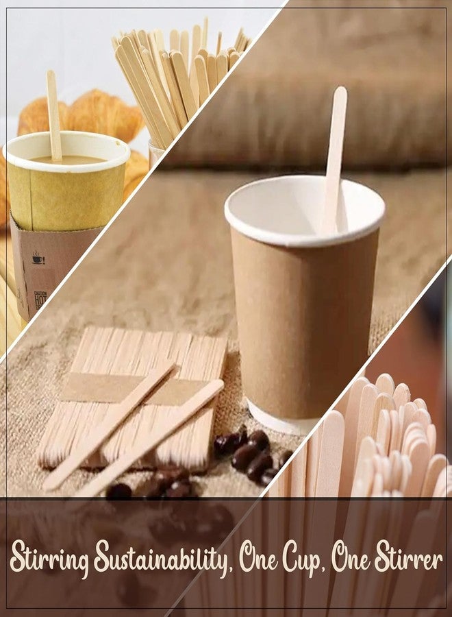 Perfect Stix 7" Wooden Coffee Stirrer, Wood Stir Sticks with Round Ends - Pack of 1,000ct - Image 2