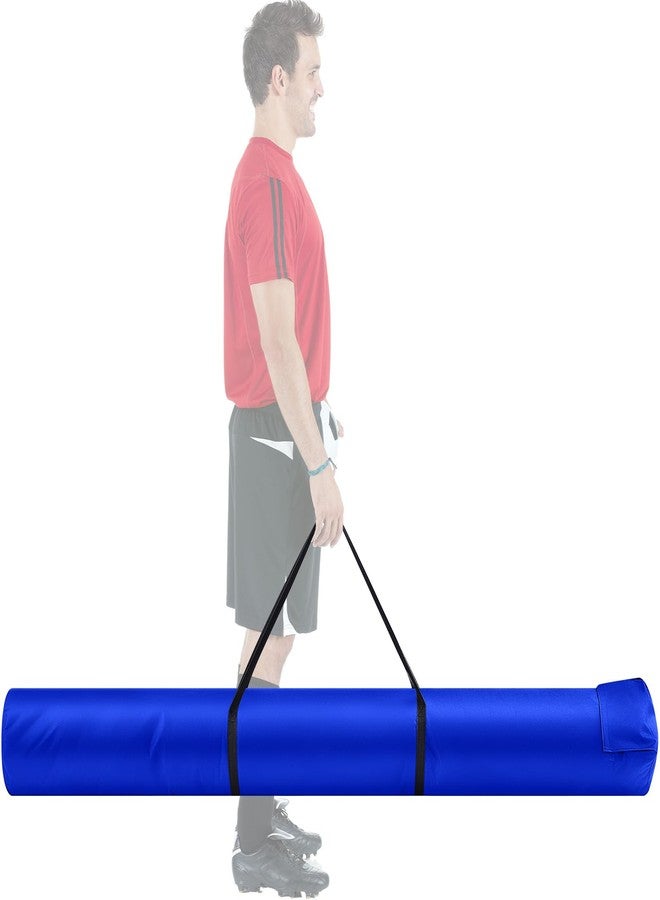 Dansydaisy Corner Flag Storage Bag for Coaching Stick Agility Poles Bag Oxford Slalom Pole Storage Agile Rod Package Guard Flag Field Hockey Lacrosse Effortless Holder for 16 Poles 6ft x 7inch (Blue) - Image 1