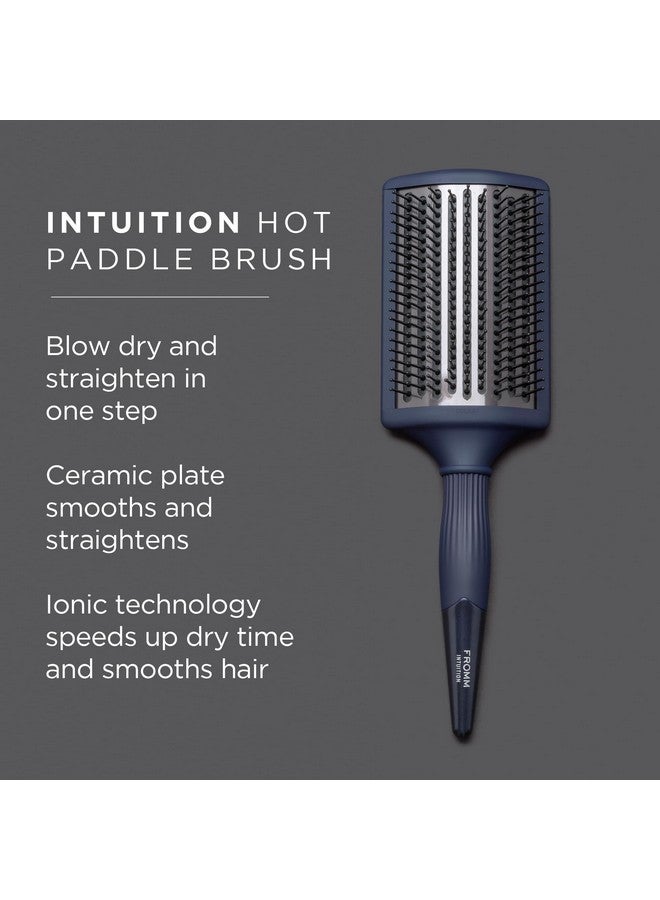 Fromm Intuition Ceramic Ionic Thermal Blow Dry Paddle Brush Detangle Dry Smooth And Straighten Thick Wavy Curly Hair In One Step For Women & Men - Image 3