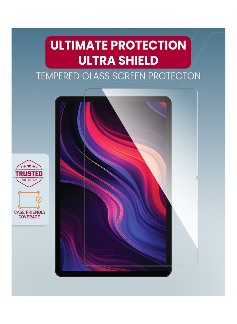 Moxedo Ultra Shield Tempered Glass Screen Protector HD Clear 9H Hardness Micro Curved Edges with Installation Guide Compatible with Honor Pad 9 12.1 inch - Image 2
