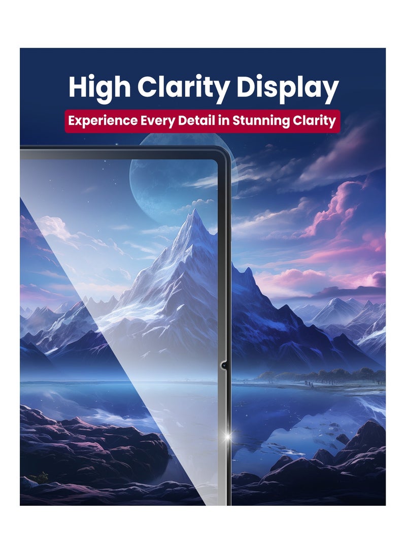 Moxedo Ultra Shield Tempered Glass Screen Protector HD Clear 9H Hardness Micro Curved Edges with Installation Guide Compatible with Honor Pad 9 12.1 inch - Image 3