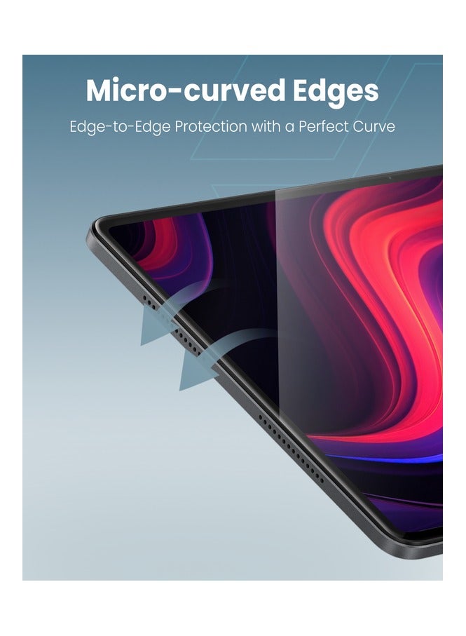 Moxedo Ultra Shield Tempered Glass Screen Protector HD Clear 9H Hardness Micro Curved Edges with Installation Guide Compatible with Honor Pad 9 12.1 inch - Image 4