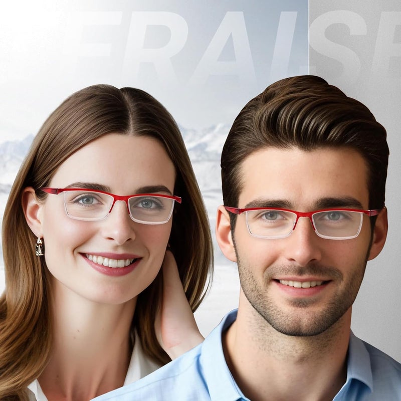 TERAISE 4PCS Fashion Anti-blue light Reading Glasses Men Women Computer Reader(1.25X) - Image 5