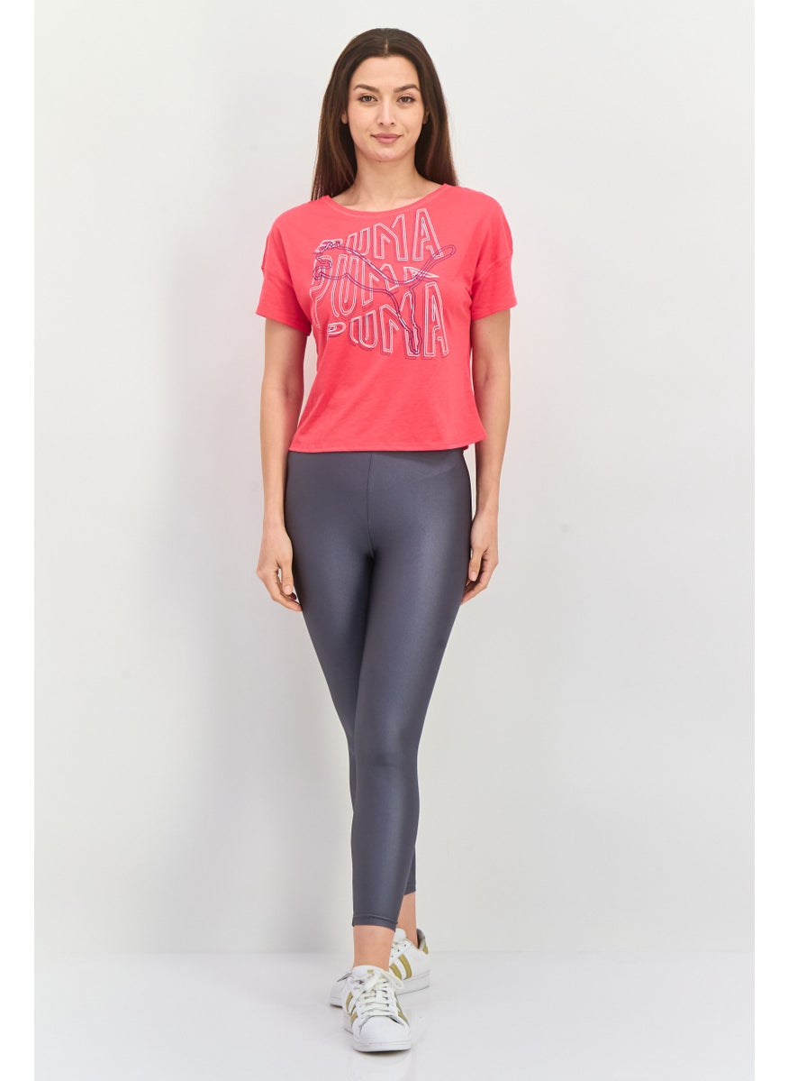 PUMA Women Sportswear Fit Short Sleeves Training T-Shirt, Pink  - Image 3