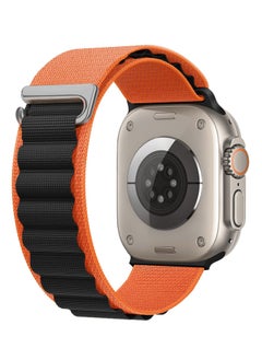 Generic Trail/Alpine Loop Nylon Band Compatible with Apple Watch Ultra 2/Ultra Band 49mm 45mm 44mm 42mm, Adjustable with Metal C-Hook Strap for iWatch Ultra Series 9/8/7/6/5/4/3/2/1/SE2/SE 