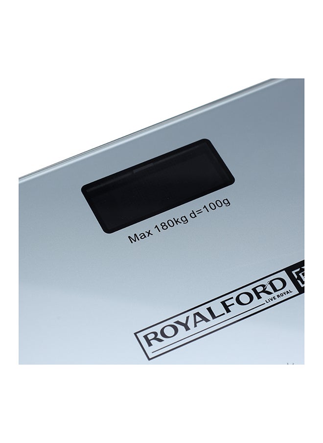 Royalford Health Scale, LCD Digital Display Scale, Non-Slip, RF10502 | Super Slim Digital Body | Instant Reading Step-On Feature | Toughened Glass | Black Weight Bathroom Scales  - Image 5