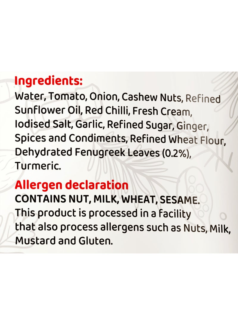 COOKMAID | Butter Masala Gravy | Ready to Cook | No Preservatives | Vegetarian | Ready Butter Masala | Instant | Easy Cooking | Butter Chicken Masala | Paneer Butter Masala | 300g - Image 3