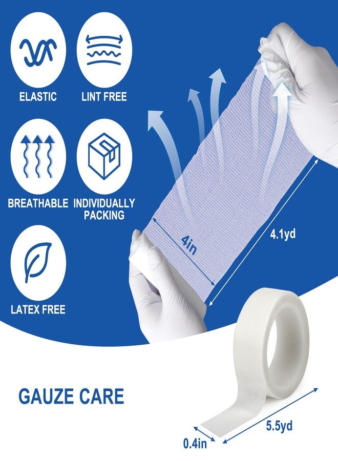 Navona Gauze Rolls 30 Pack, 4 in x 4.1 Yards, Individually Rolled Gauze, Mummy Wrap, Premium Gauzes Wrap Roll for Wounds - Image 2