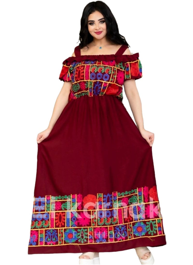 Soft dress with colorful embroidery - pzsku/ZFE0FE18B447B2DE4EED8Z/45/_/1707266857/a0265ab9-6b70-48c5-8ac9-739f764dcb2e