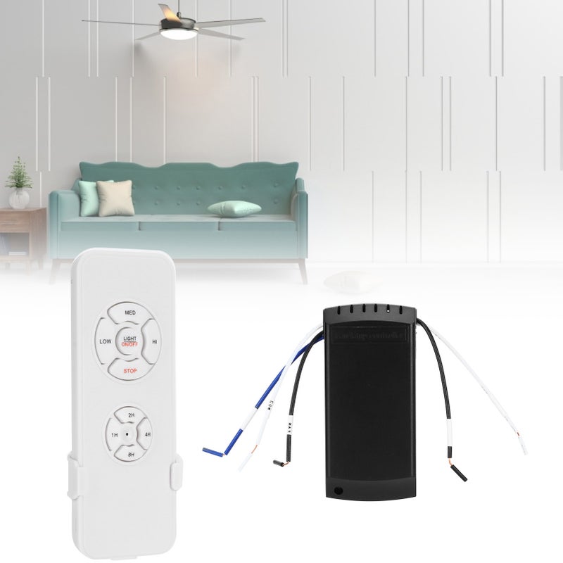 220V Wireless Ceiling Fan Lamp Remote Control Kit with Receiver Timing Switch Home Smart Controlling - Image 4
