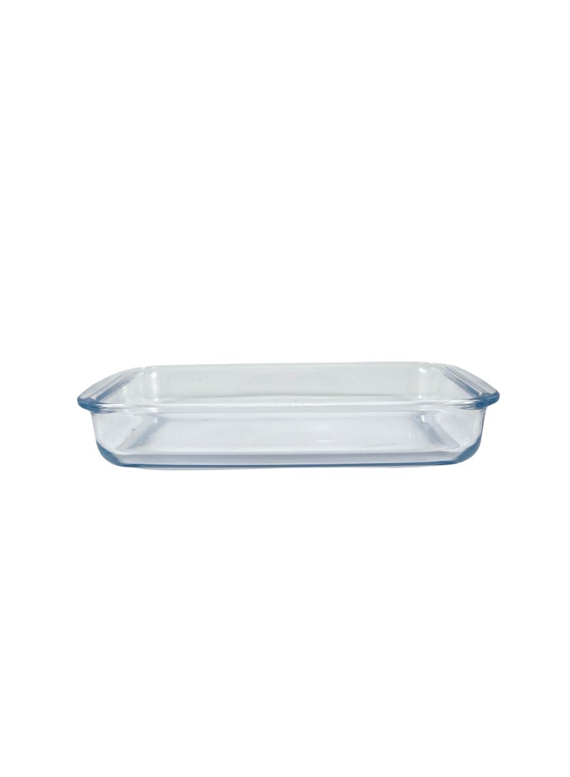 Homemaker Rectangular Glass Baking Dish, 1.5 Lt Capacity, 29.7X17.7 Cm Diameter, 5 Cm Height - Clear - Image 2