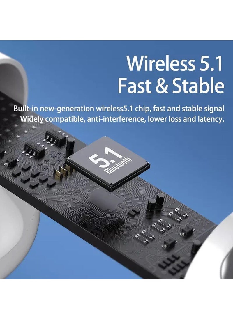 Remax Mena Digital Display True Wireless Bluetooth Earphone, Music Earbuds, TWS-10Plus Earbuds 5.1 With Super Clear Mic For Android and iOS Mobiles and Tablets, White  - Image 4