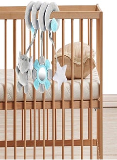 5 Pcs Baby Car Seat Toy | Durable Infant Crib Toys Attract Attention | Safe Environmental Soft Plush Toys for Babies Boys Girls, Wonderful Sound Baby Car Seat Toy with Ringing Bell