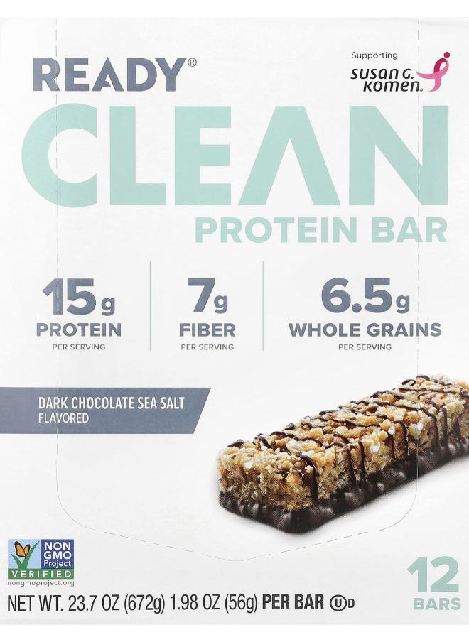 Clean Protein Bar Dark Chocolate Sea Salt 12 Bars 1.98 oz (56 g) Each - pzsku/ZFE100AD79D1133615DABZ/45/_/1740571675/bebe71da-8d19-435e-ae35-fdedc5731a69