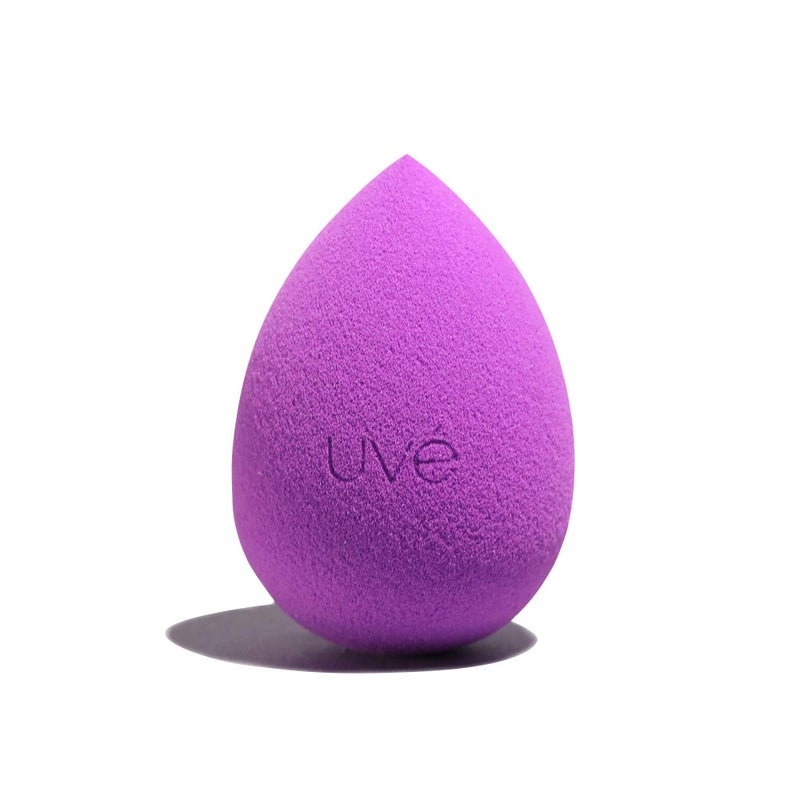 Violet Makeup Blender Sponge Streak Free Application of Liquid Powder Cream Foundation Professional Complexion Blending Tool Cruelty Free Vegan Latex Free