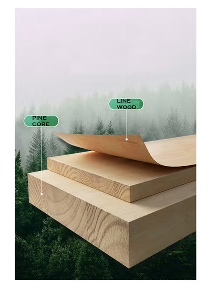 كلناميان رف تخزين زاوية من الخشب الصلب على شكل مروحة لغرفة المعيشة خزانة مثلثة خزانة زاوية أرضية حائطية رف كتب - Image 5