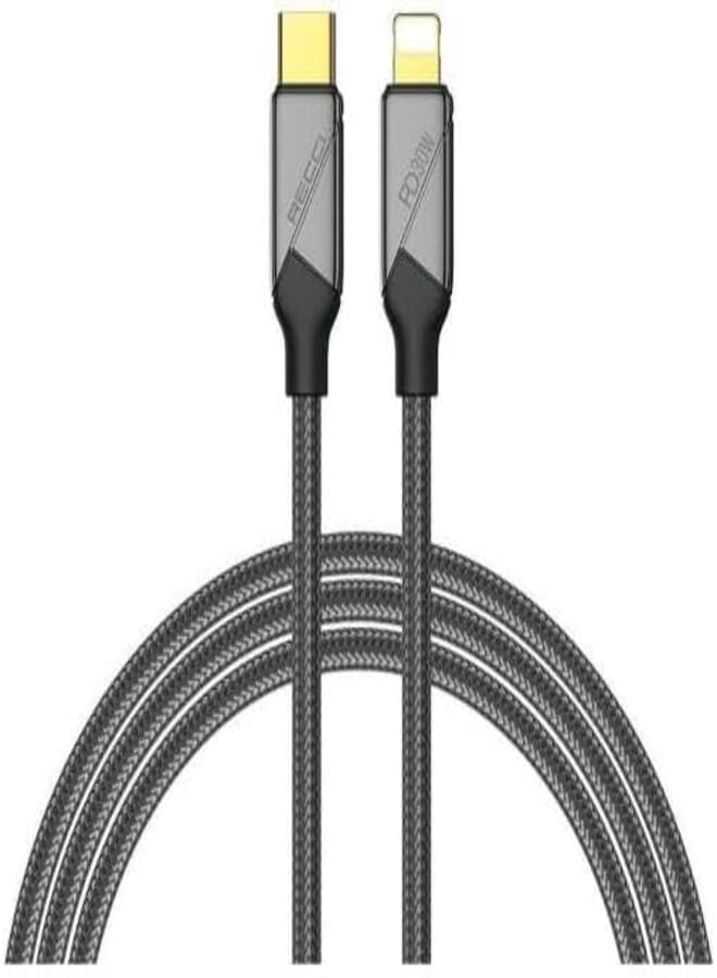 Next Store USB-C to Connector Charging Cable for iPhone and iPad, 30W Fast Charging, 1.5m Length, Braided Cable Compatible with All iPhone and iPad.
