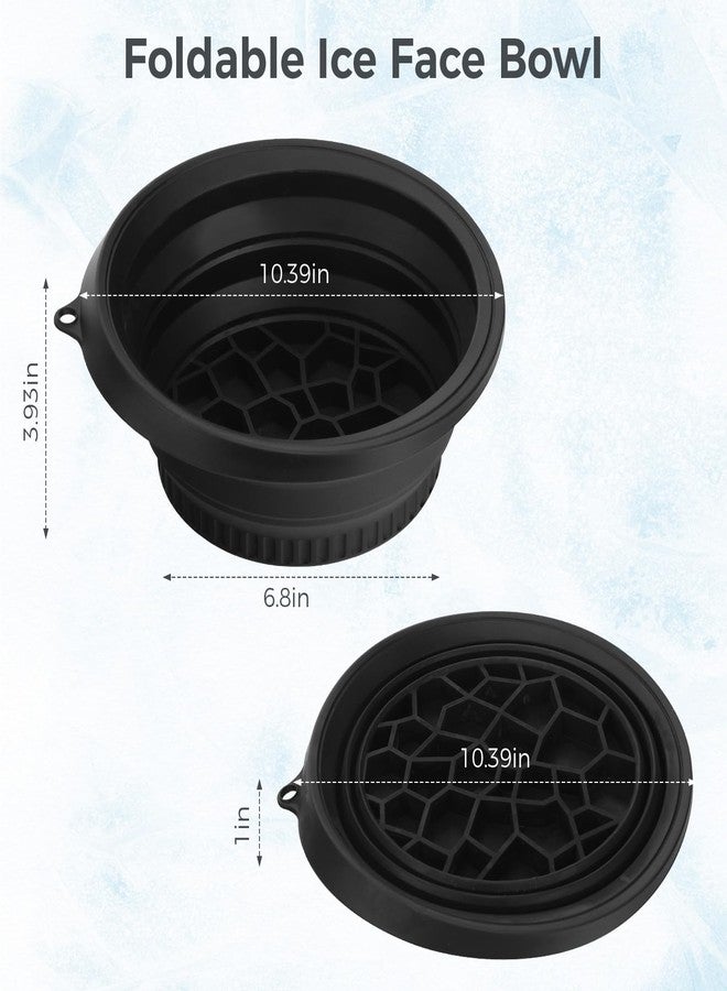 DATANSUN Face Bowl for Ice with Built-In Icetray，Black - Image 2