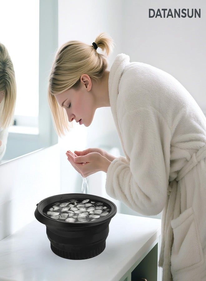 DATANSUN Face Bowl for Ice with Built-In Icetray，Black - Image 4