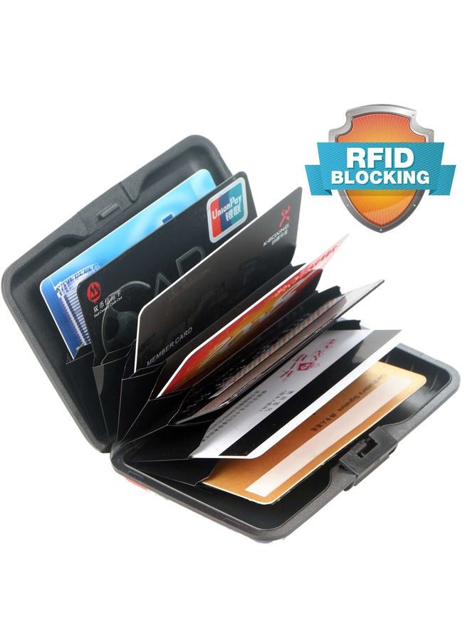 BoHong Aluminum Credit Card Holder Mini RFID Aluminum Wallet Women RFID Blocking Business Card Case Hard Shell Wallets for Women Men - Image 4