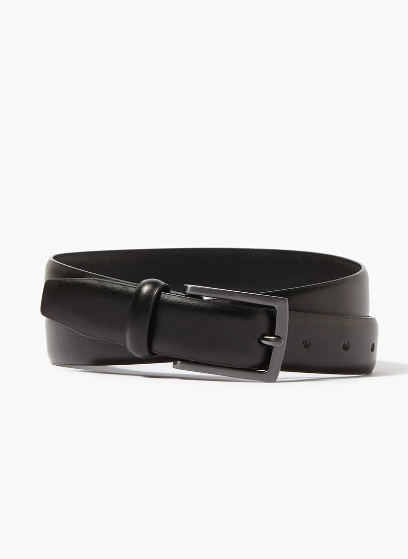 Matalan Black PU Essential Belt