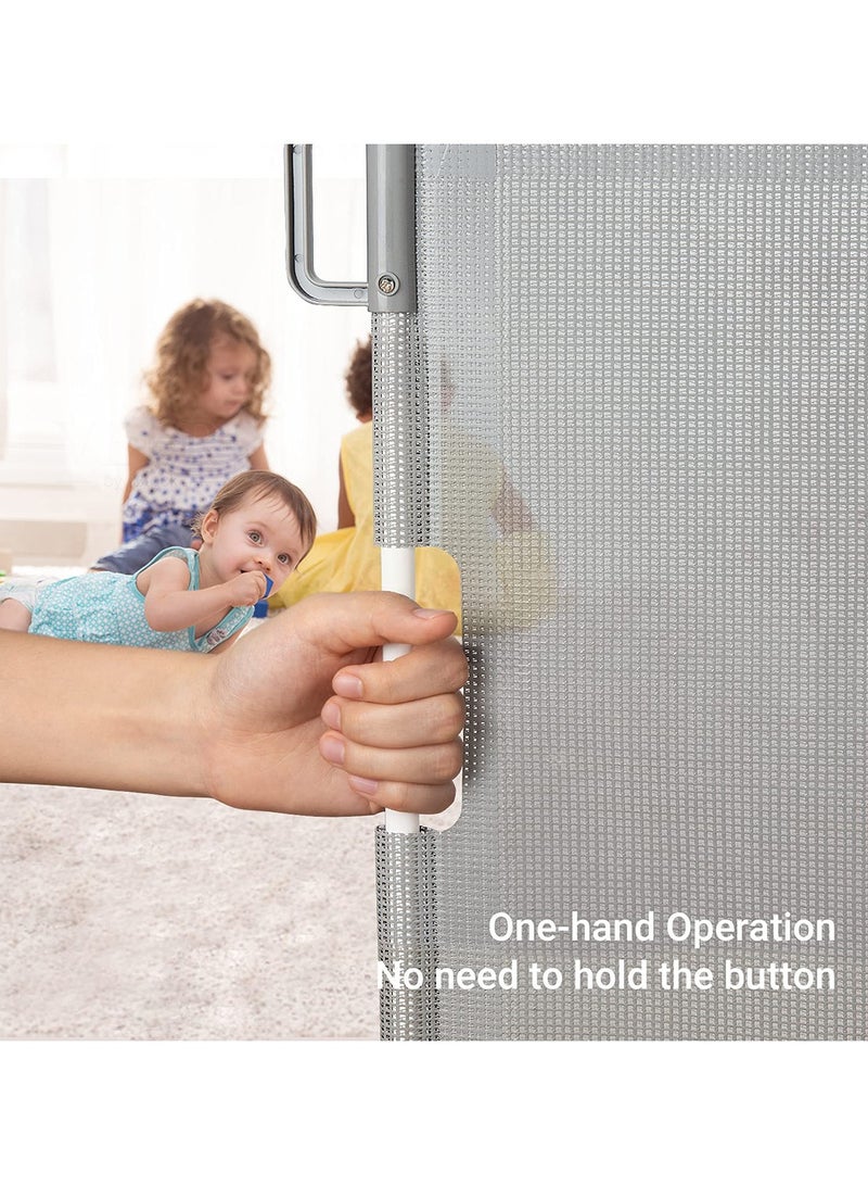 Baby Safe Baby Retractable Mesh Gate Suitable For 6 To 36 Months - Grey - Image 2