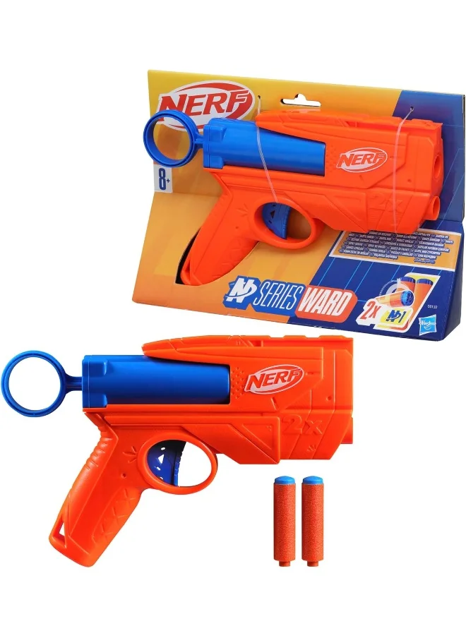 نيرف Nerf N Series Ward Blaster, 2 Nerf N1 Darts Compatible Only with Nerf N Series Blasters, Kids Outdoor Games, Ages 8+