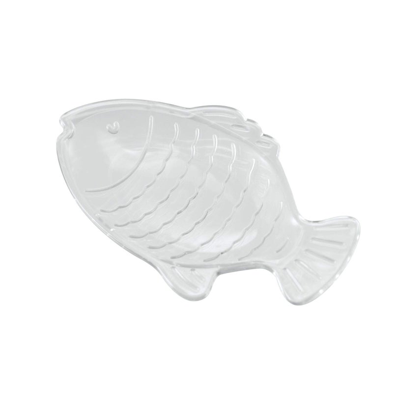 InterDesign Plastic Bar Soap Holder for Bathroom Shower - Fish, Clear - Image 2