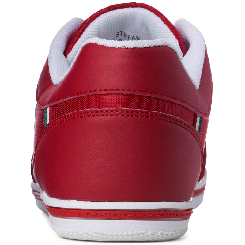 Alpine Swiss Menâ€™s Retro Sneakers | Euro Vintage Inspired Low Top Shoes with Suede Trim | Stefan Fashion Sneakers | Streetwear Casual Tennis Shoes RED 15 - Image 5