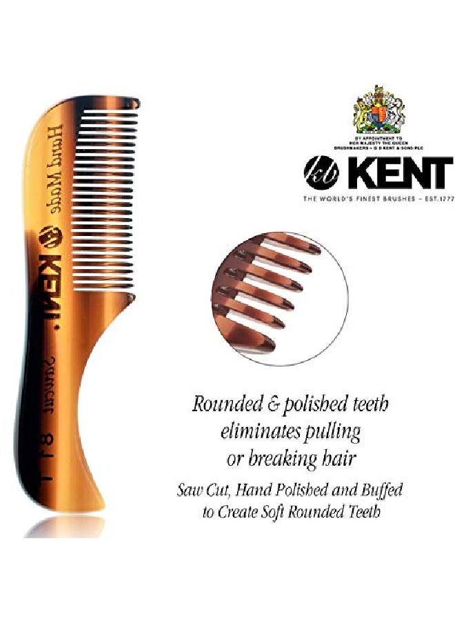 KENT A 81T Xsmall Gentleman'S Beard And Mustache Pocket Comb Fine Toothed Pocket Size For Facial Hair Grooming And Styling Sawcut Of Quality Cellulose Acetate Hand Polished Handmade In England - Image 5