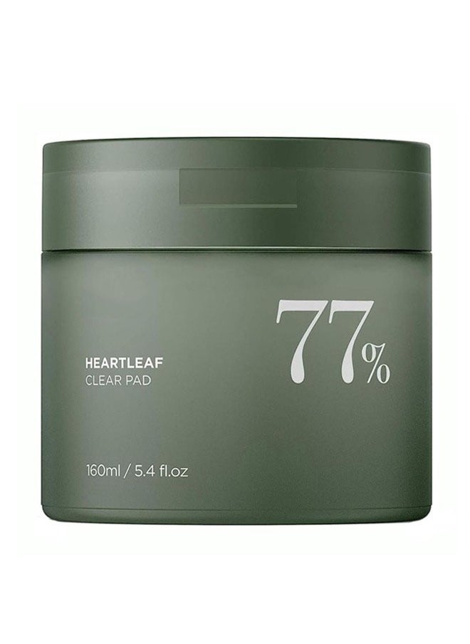 JS Heartleaf 77% Clear Pad 70 Sheets, PHA Dead Skin Care Low Ph Daily Toner Pad Exfoliating, Help Reduce Blackheads and Tighten Enlarged Pores, Balance Oily Skin By Reducing Excess Sebum  - Image 1