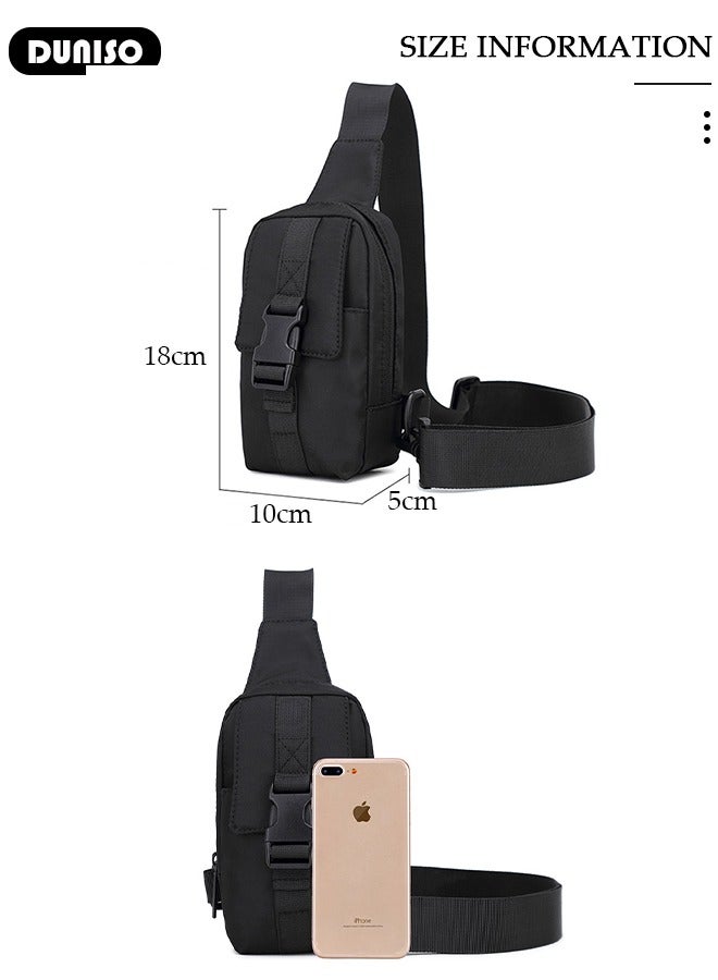 DUNISO Sling Bag for Men and Women Waterproof Crossbody Bag Packs Purses Chest Bags with Adjustable Shoulder Belt Anti-theft Crossbody Shoulder Bag for Travel Sport Camping Traveling  - Image 3
