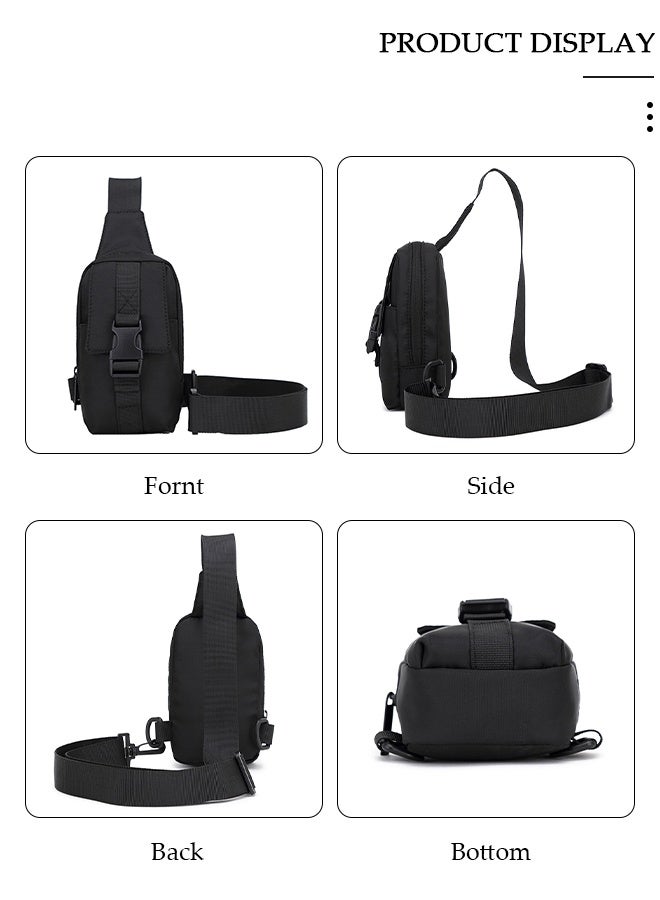 DUNISO Sling Bag for Men and Women Waterproof Crossbody Bag Packs Purses Chest Bags with Adjustable Shoulder Belt Anti-theft Crossbody Shoulder Bag for Travel Sport Camping Traveling - Image 5