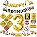 FIGEPO Construction 3rd Birthday Party Supplies Dump Truck Third Party Decorations Kits Set for Kids Three Years Old Birthday with Different Kinds Banner and Signs - Image 2