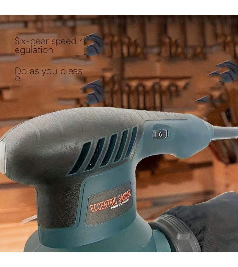 Blue Electric Speed Control Sander for Woodworking Paint Wall Putty Polishing - Image 4