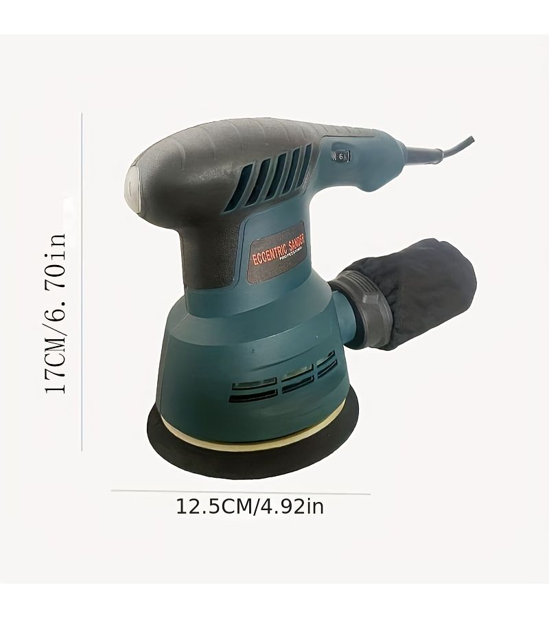 Blue Electric Speed Control Sander for Woodworking Paint Wall Putty Polishing - Image 5
